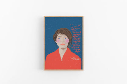 Camille Claudel Portrait, Women in the Arts Cubicle Decor - VIOLETREDSTUDIO