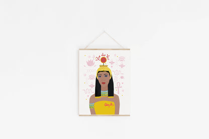 Cleopatra Art Print, You do You Cubicle decor, Dorm Room Wall Art - VIOLETREDSTUDIO