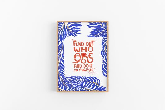 Finding who you are print, Self Discovery Inspiration, Badass Advice, Dolly Parton inspired - VIOLETREDSTUDIO