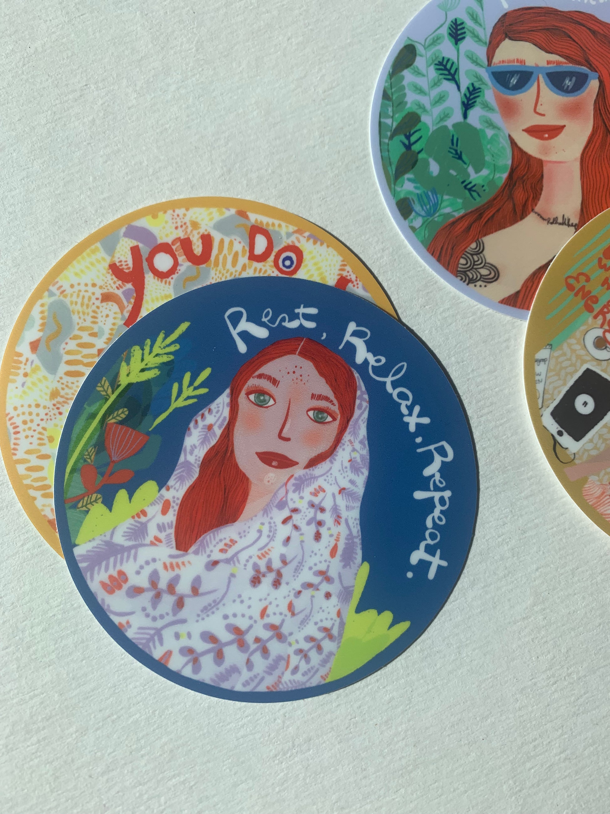 Water Bottle sticker, Self Care Affirmation - VIOLETREDSTUDIO