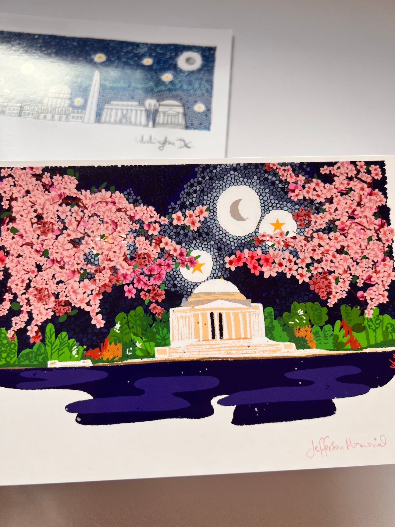 Set of 4 Washington DC Postcards- Snail Mail - VIOLETREDSTUDIO