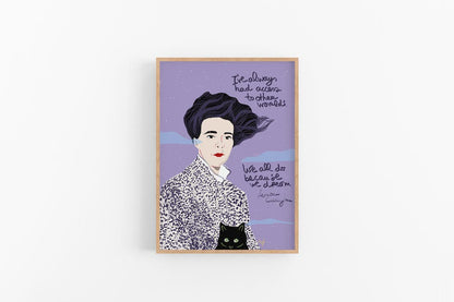 Leonora Carrington Portrait - VIOLETREDSTUDIO