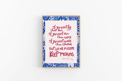 MLK Typographic Art, Home office Wall Art - VIOLETREDSTUDIO