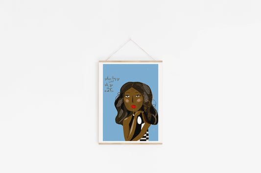 MICHELLE OBAMA Celebrity Portraits, Girl Boss Wall Art - VIOLETREDSTUDIO