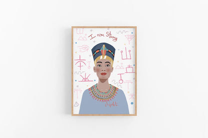 Nefertiti Art Print - VIOLETREDSTUDIO