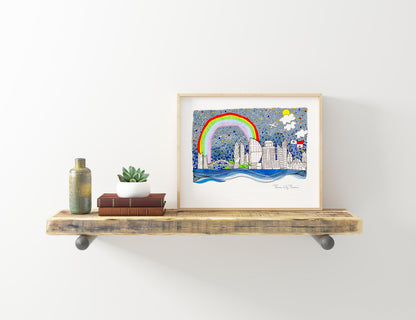 Panama City, Panama ~ Father's Day Gift ~ Cubicle Decor ~ Travel Print ~ Adventurer Decor - VIOLETREDSTUDIO