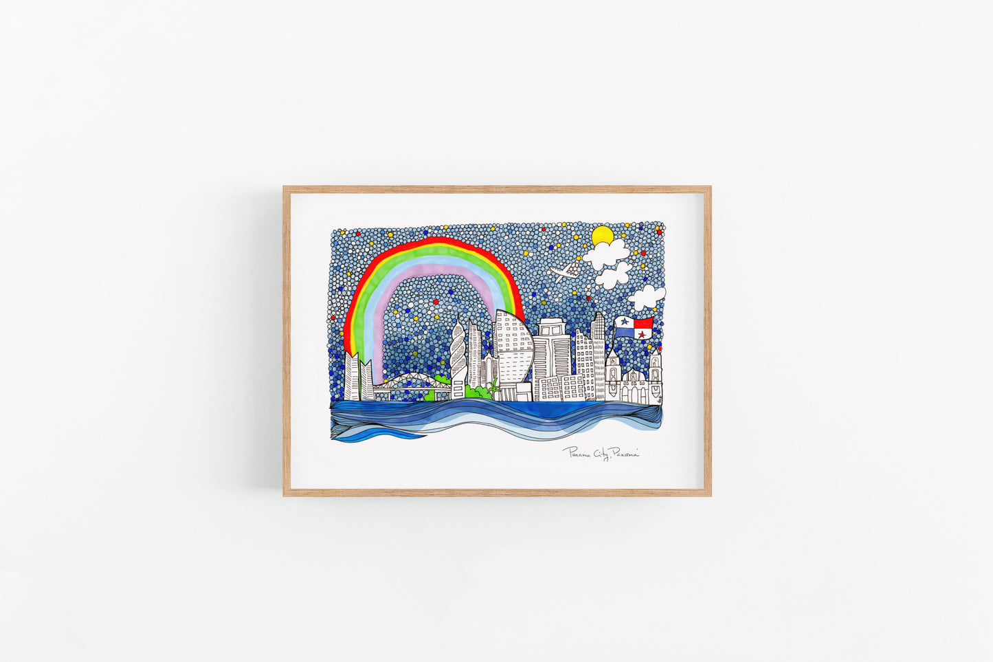 Panama City, Panama ~ Father's Day Gift ~ Cubicle Decor ~ Travel Print ~ Adventurer Decor - VIOLETREDSTUDIO