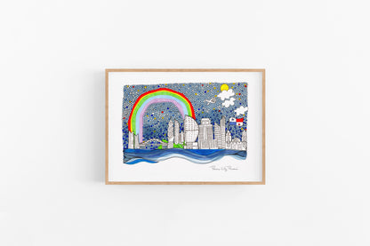 Panama City, Panama ~ Father's Day Gift ~ Cubicle Decor ~ Travel Print ~ Adventurer Decor - VIOLETREDSTUDIO