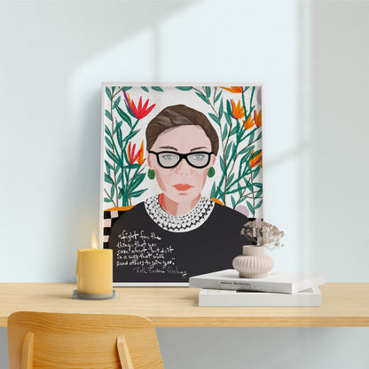 The Supremes Special Spring Edition, Ketanji, Ruth Bader Ginsburg feminist wall art Sonia Sotomayor, Elena Kagan, Cubicle Decor WALL ART - VIOLETREDSTUDIO