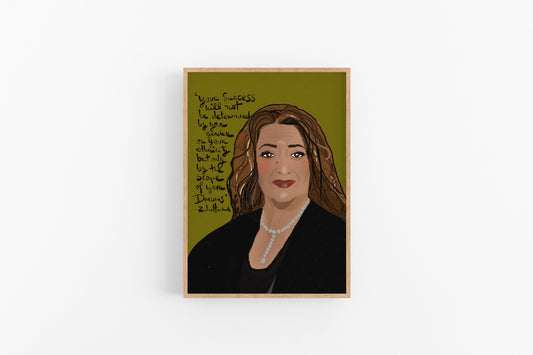 Zaha Hadid art Print, Architect Gifts, Iconic Women Portrait, Cubicle Decor - VIOLETREDSTUDIO