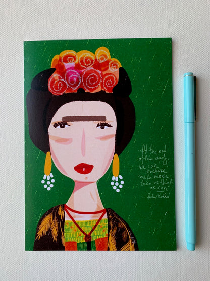 Set of Greeting Cards, Quirky illustration Iconic Women Portrait , Snail Mail, set of 6 - VIOLETREDSTUDIO