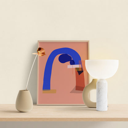 Clay Art Bedroom Art, Home Office art print,  Modern Wall Art - VIOLETREDSTUDIO