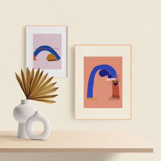 Clay Art Bedroom Art, Home Office art print,  Modern Wall Art - VIOLETREDSTUDIO