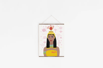 Cleopatra Art Print, You do You Cubicle decor, Dorm Room Wall Art - VIOLETREDSTUDIO