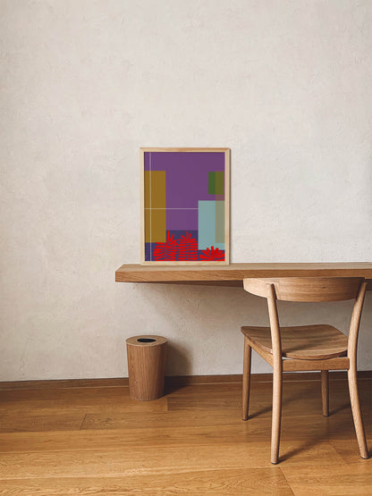 Modern Decor Art Print, Summer Color Art Print - VIOLETREDSTUDIO