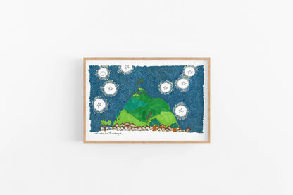 Mombacho Art | Nicaragua Wall Art |  Bedroom Decor-TRAVEL PRINTS - VIOLETREDSTUDIO