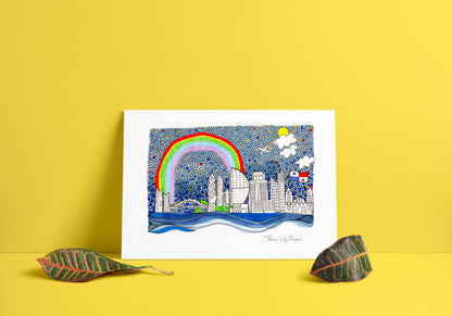 Panama City, Panama ~ Father's Day Gift ~ Cubicle Decor ~ Travel Print ~ Adventurer Decor - VIOLETREDSTUDIO