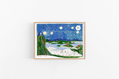 RIO Print , Brazil Art inspired Wall Art - VIOLETREDSTUDIO
