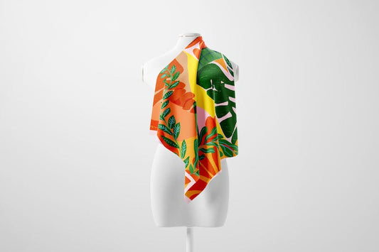 Spring Fling Silky Bandana - VIOLETREDSTUDIO