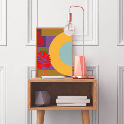 Sundown Inspired Modern Abstract Art Print - VIOLETREDSTUDIO