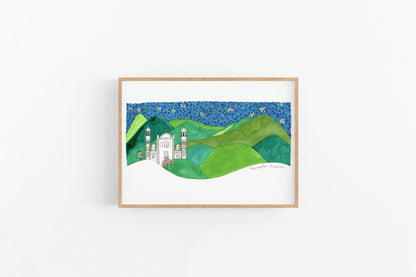 TEGUCIGALPA~Honduras~ Wanderlust Art ~ Fresh Home Decor| Father's Day Gift | Gifts for him - VIOLETREDSTUDIO
