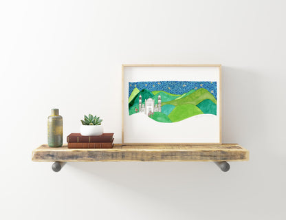 TEGUCIGALPA~Honduras~ Wanderlust Art ~ Fresh Home Decor| Father's Day Gift | Gifts for him - VIOLETREDSTUDIO