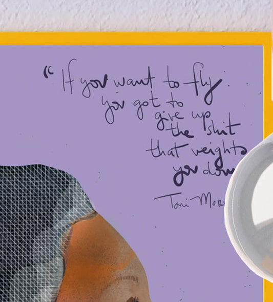 Toni Morrison Art Print, Cubicle Decor,  Gifts for her - VIOLETREDSTUDIO