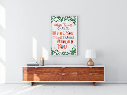 Typographic Wall Decor, Accent Art Print, Optimistic Wall Art, Positive Affirmation, AFFIRMATION PRINT - VIOLETREDSTUDIO